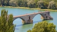 Pont d\'Avignon featuring heritage elements, a river or creek and a bridge