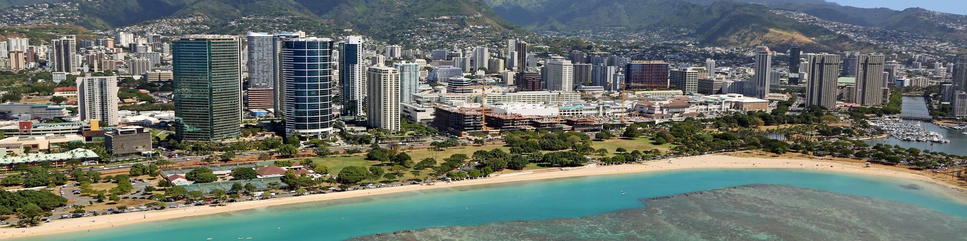 Ala Moana beach, Oahu, Hawaii