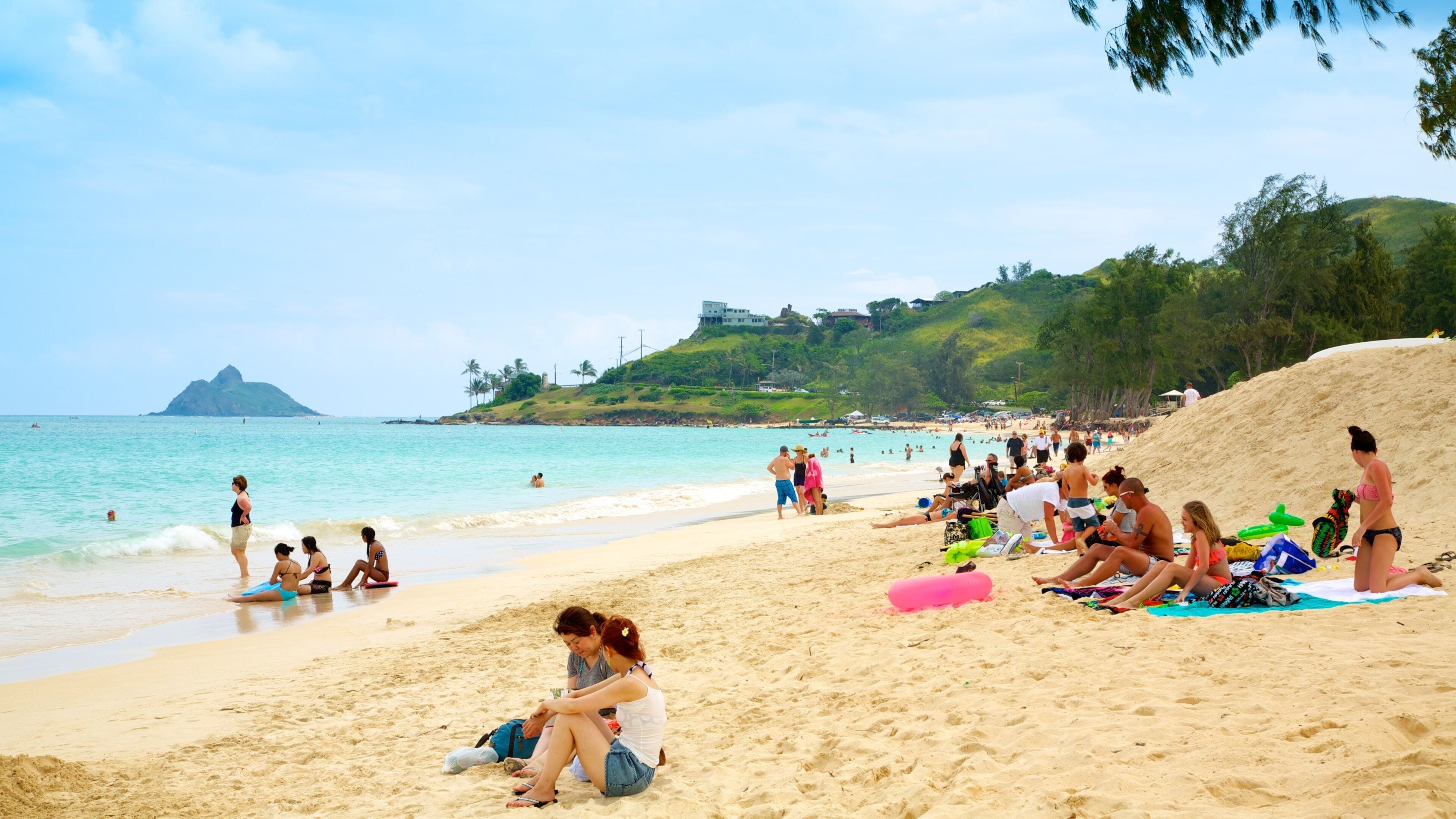 カイルア ビーチ フィーチャー ビーチ, スイミング と 自然の風景