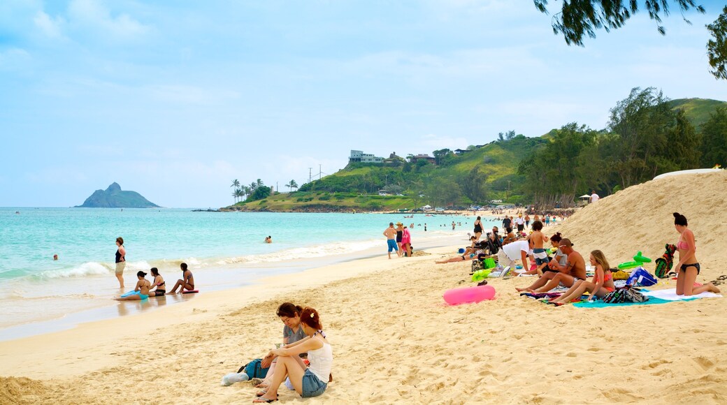 凱魯亞海灘 其中包括 沙灘, 游泳 和 風景圖