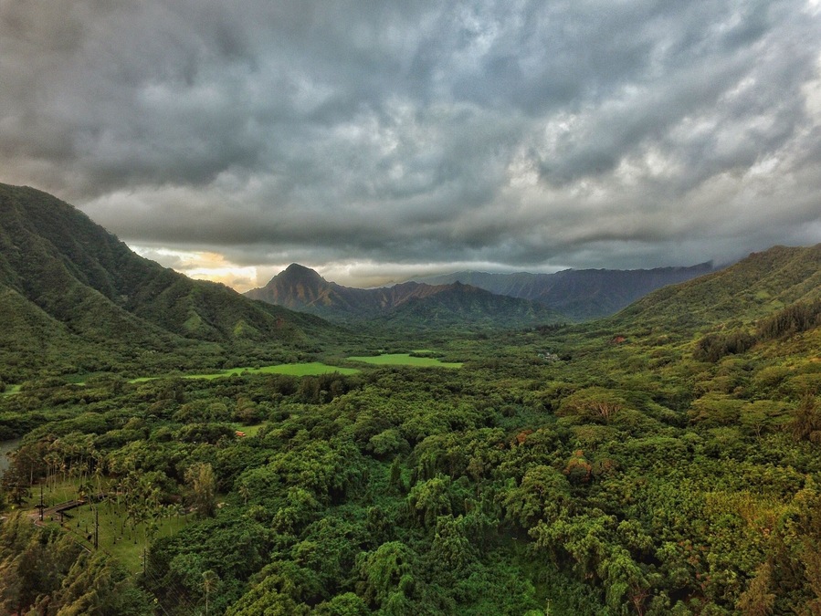 Sunrise here in Hawaii