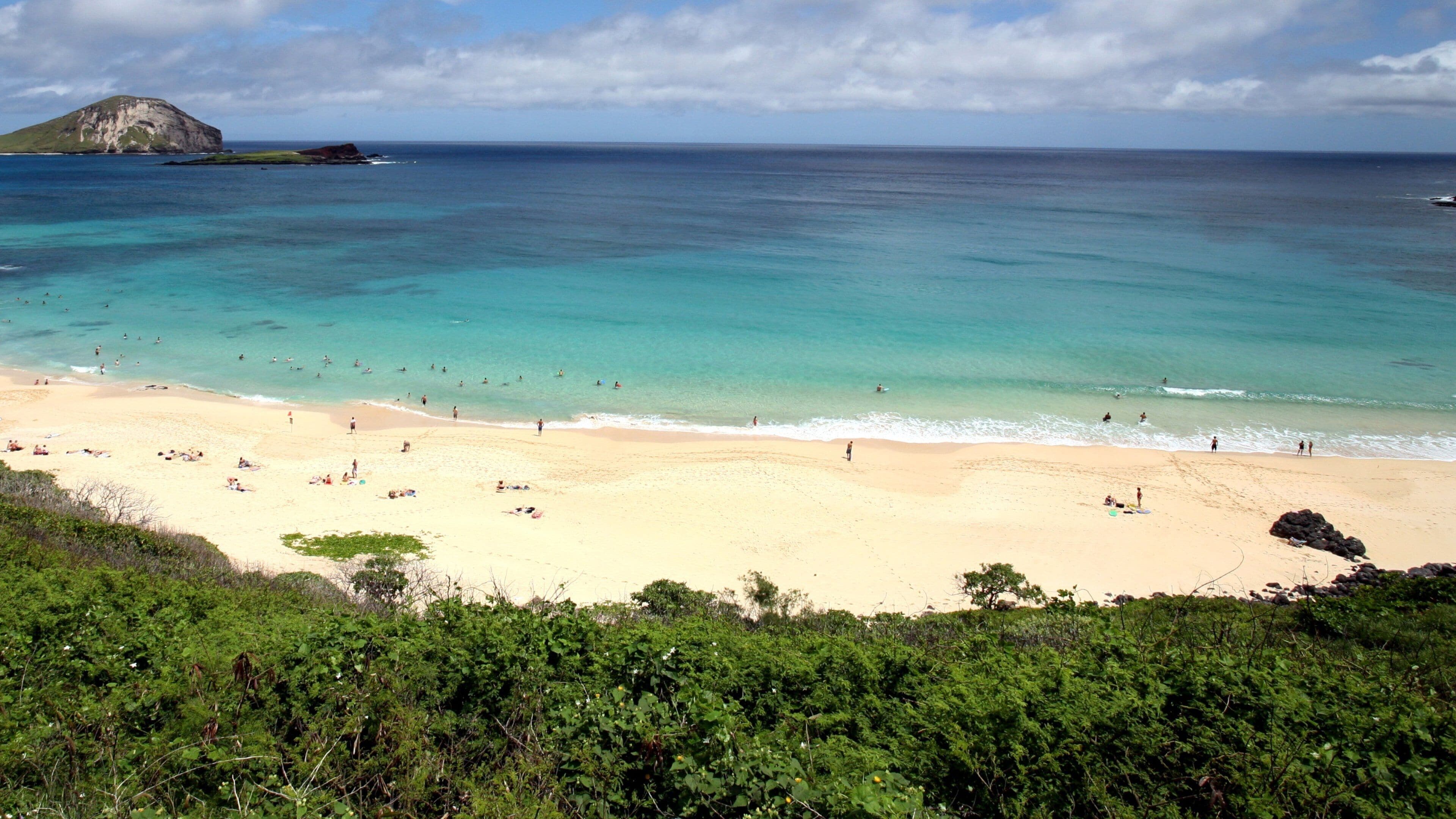 マカプウ ビーチパーク どの含み 砂浜, 自然の風景 と 常夏の風景