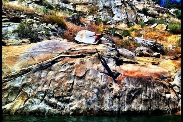 Cliff dive!