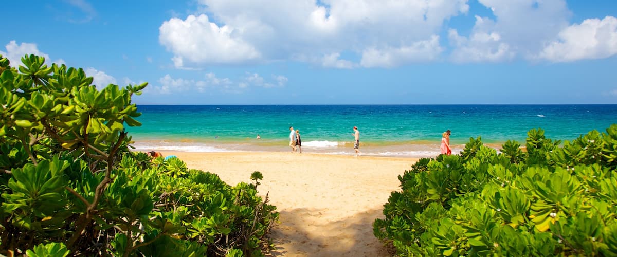 Keawakapu Beach North featuring a sandy beach, tropical scenes and landscape views