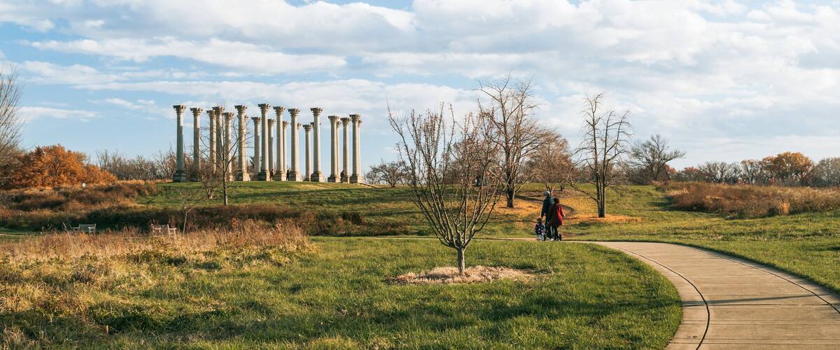 U.S. National Arboretum which includes a park, heritage elements and a monument