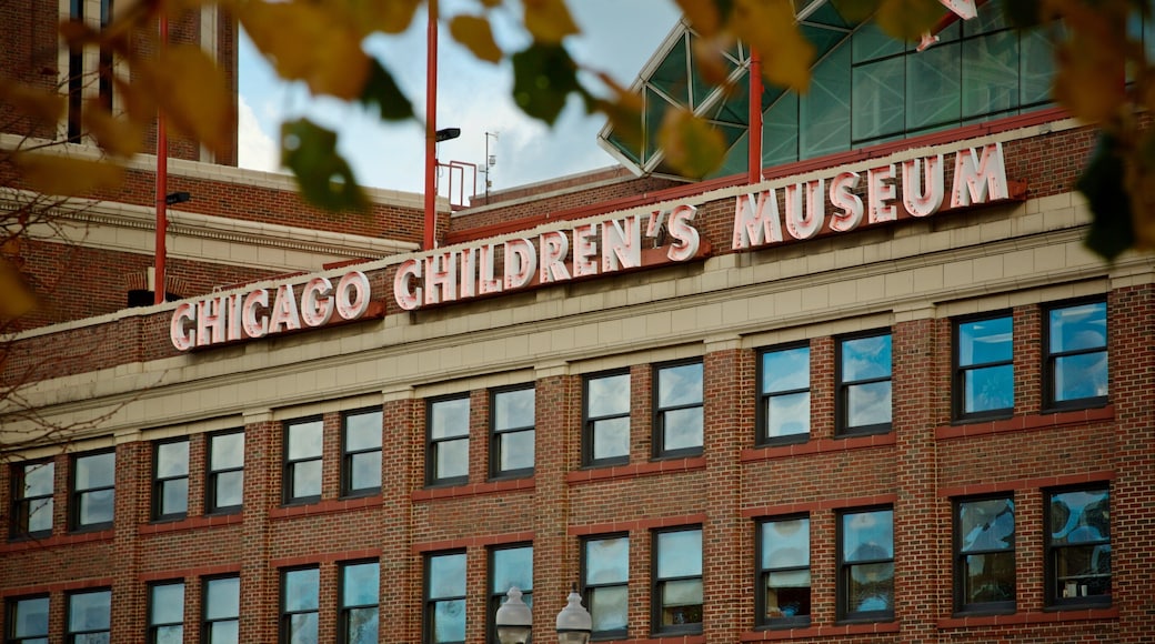 Navy Pier showing signage