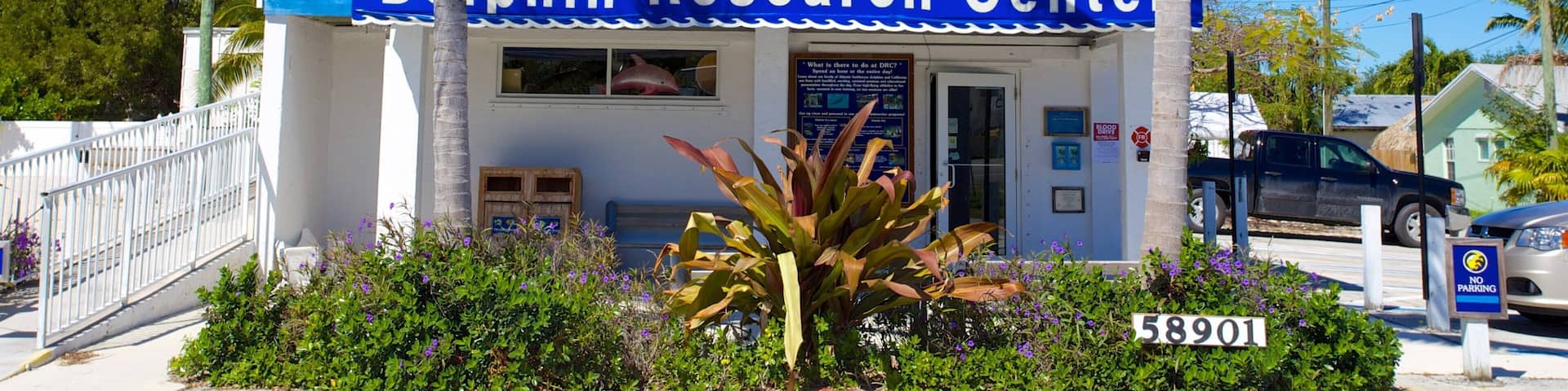 Dolphin Research Center showing signage
