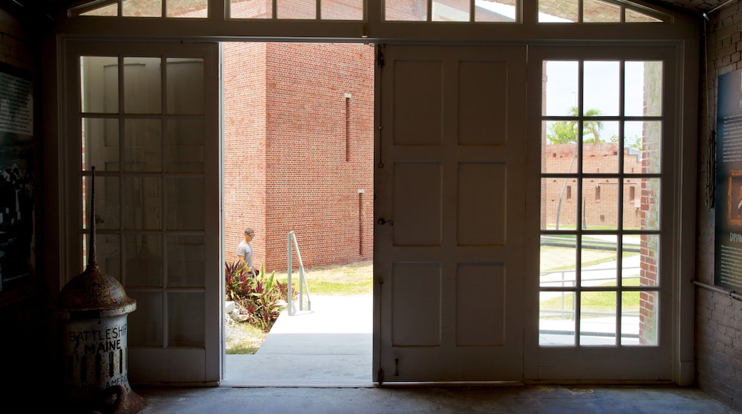 Fort East Martello Museum and Gallery which includes interior views