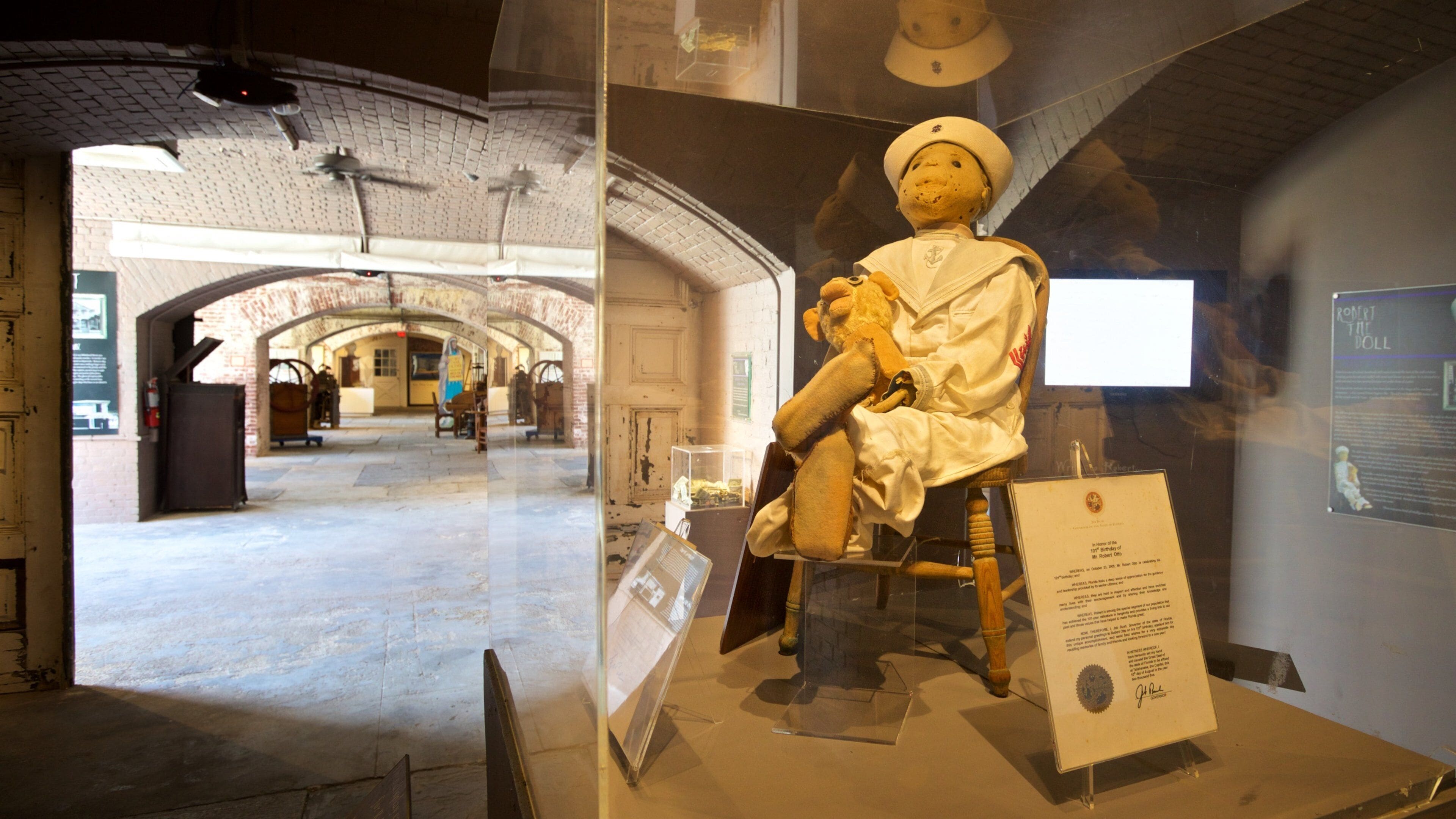 Fort East Martello Museum and Gallery which includes interior views