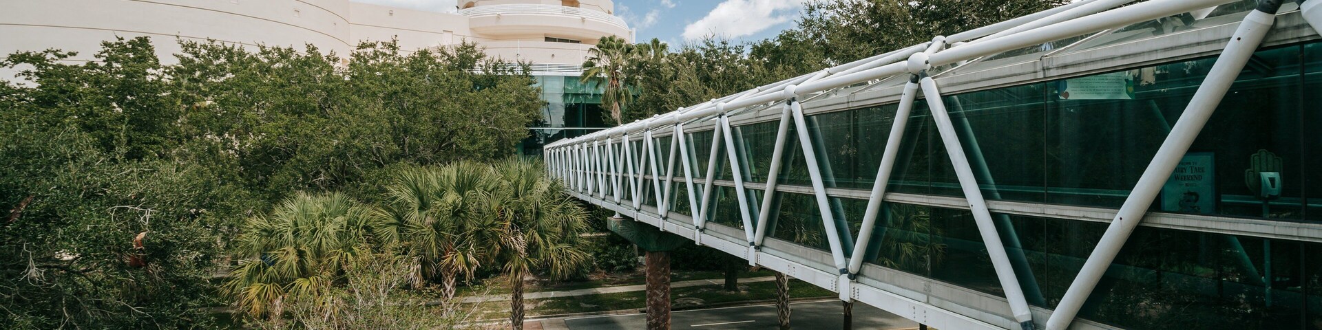 Orlando Science Center featuring a bridge
