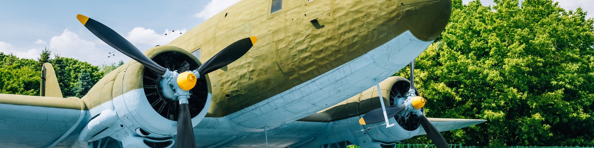 Lisunov Li-2 of Soviet Air Force standing near building Beloruss