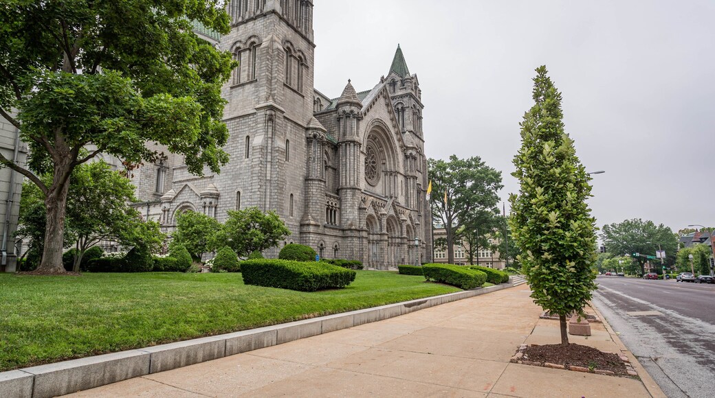 Cathedral Basilica of St. Louis featuring a church or cathedral and heritage architecture