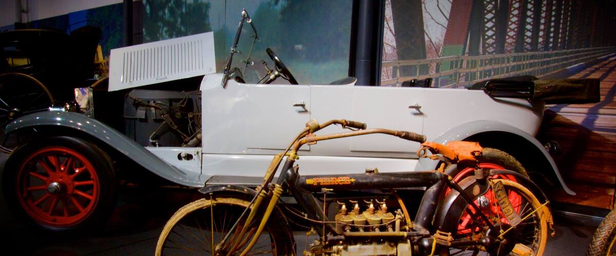 Museum of Transportation which includes heritage elements and interior views