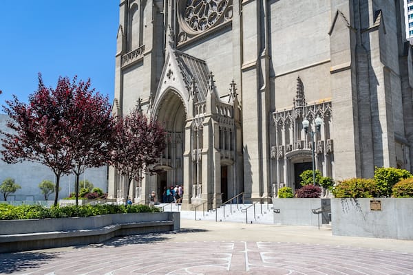 Grace Cathedral featuring a church or cathedral and heritage architecture