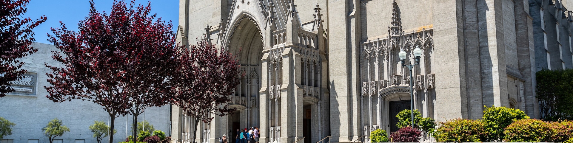 Grace Cathedral featuring a church or cathedral and heritage architecture