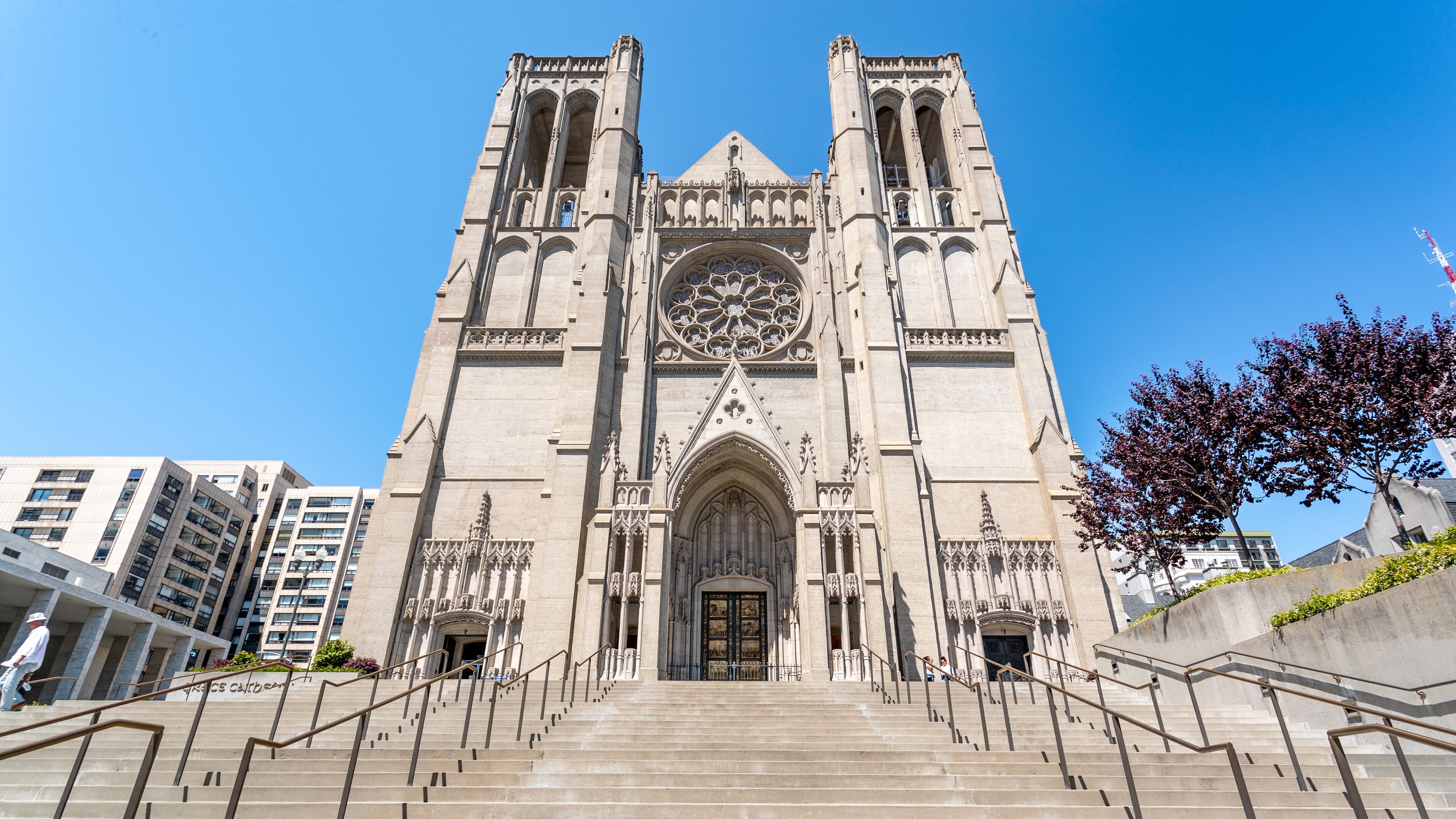 Grace Cathedral featuring a church or cathedral and heritage architecture