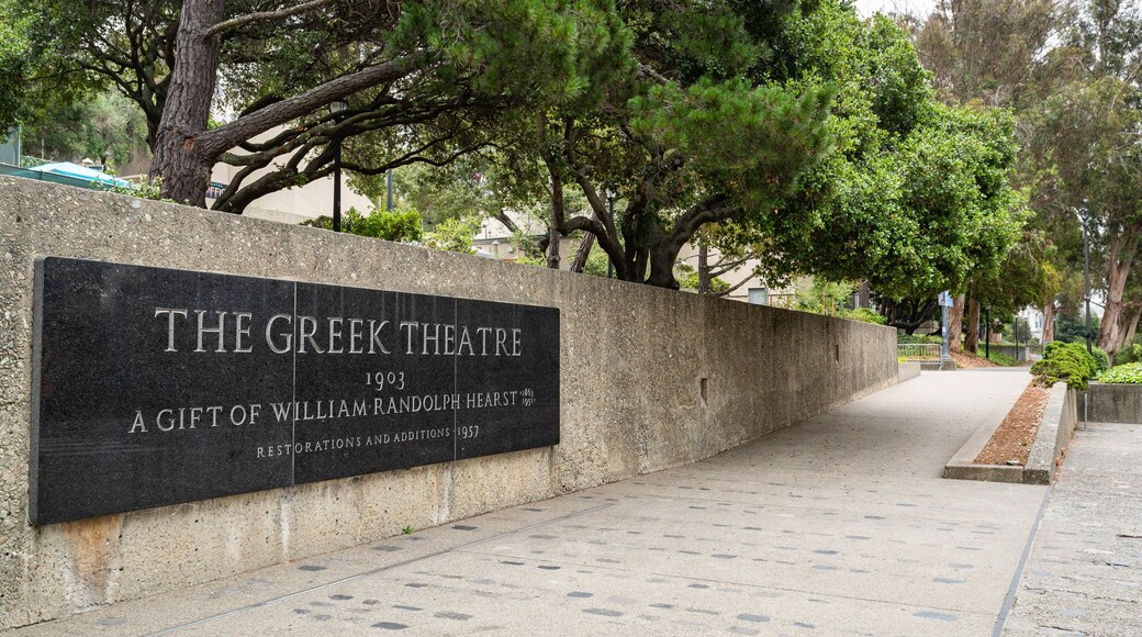 Greek Theater showing signage