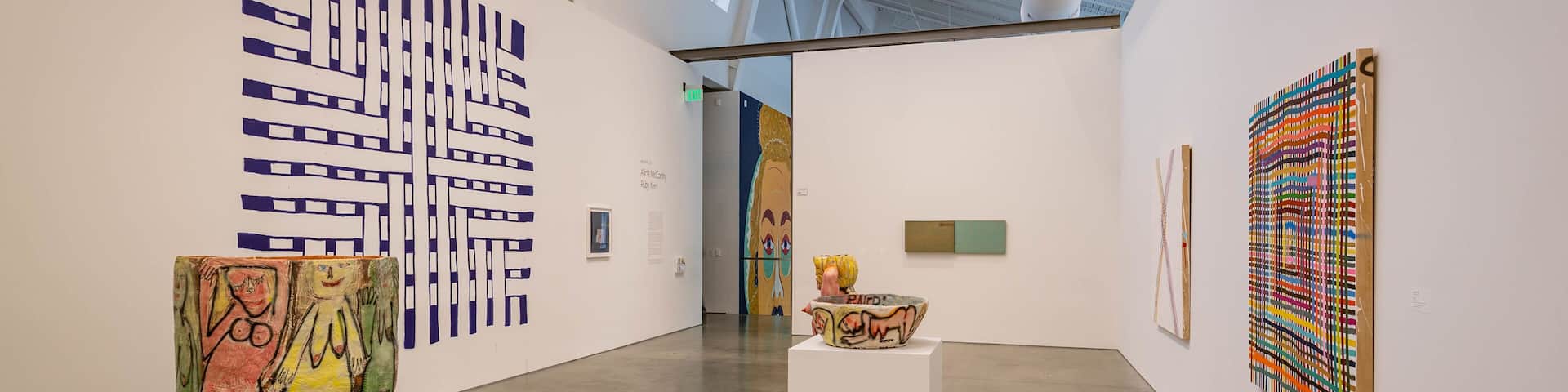 Berkeley Art Museum and Pacific Film Archive featuring art and interior views