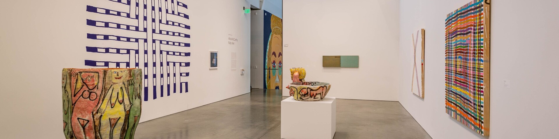 Berkeley Art Museum and Pacific Film Archive featuring art and interior views