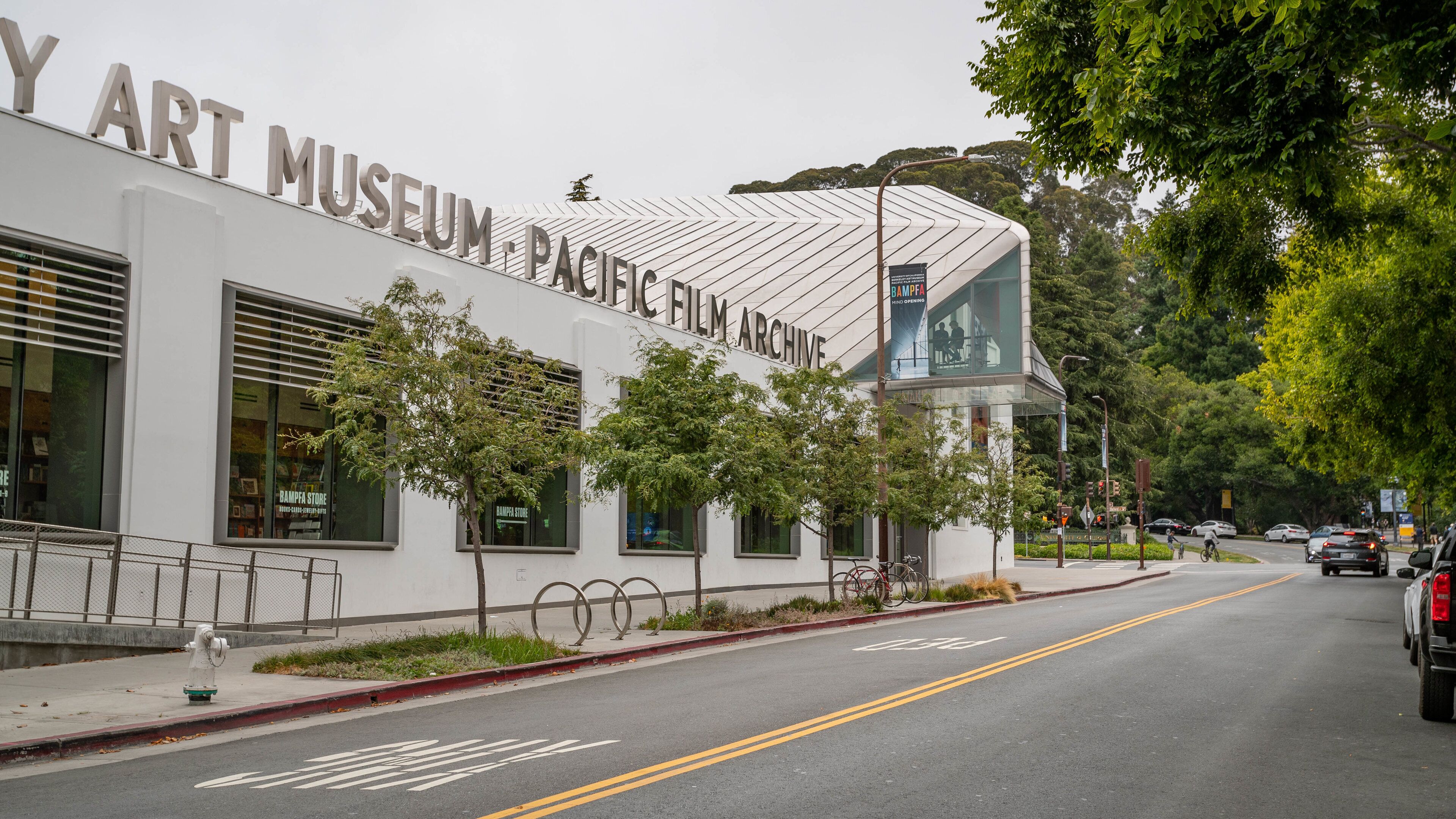 Berkeley Art Museum and Pacific Film Archive featuring signage