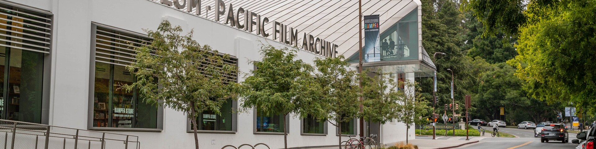 Berkeley Art Museum and Pacific Film Archive featuring signage