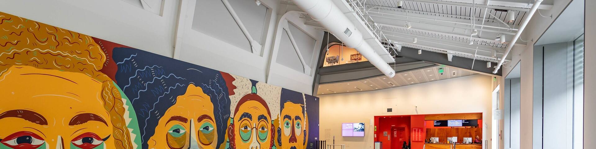 Berkeley Art Museum and Pacific Film Archive which includes interior views and art