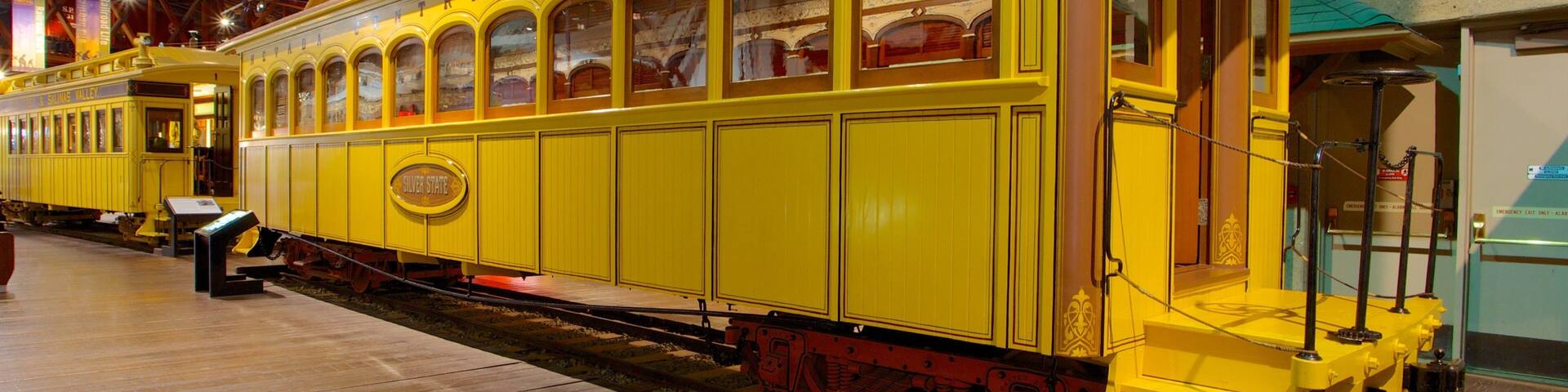 California State Railroad Museum which includes interior views and railway items