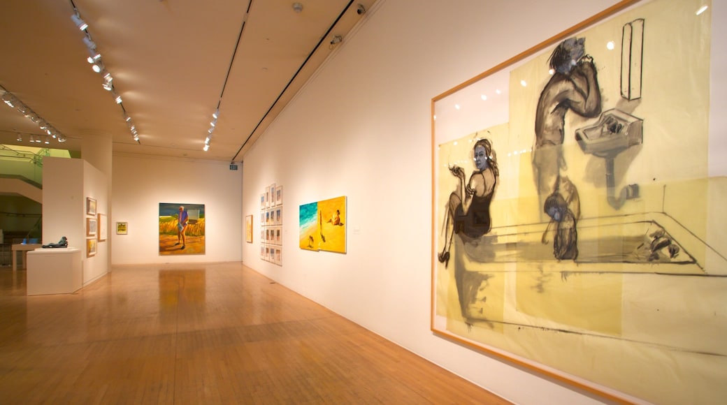 San Jose Museum of Art which includes interior views and art