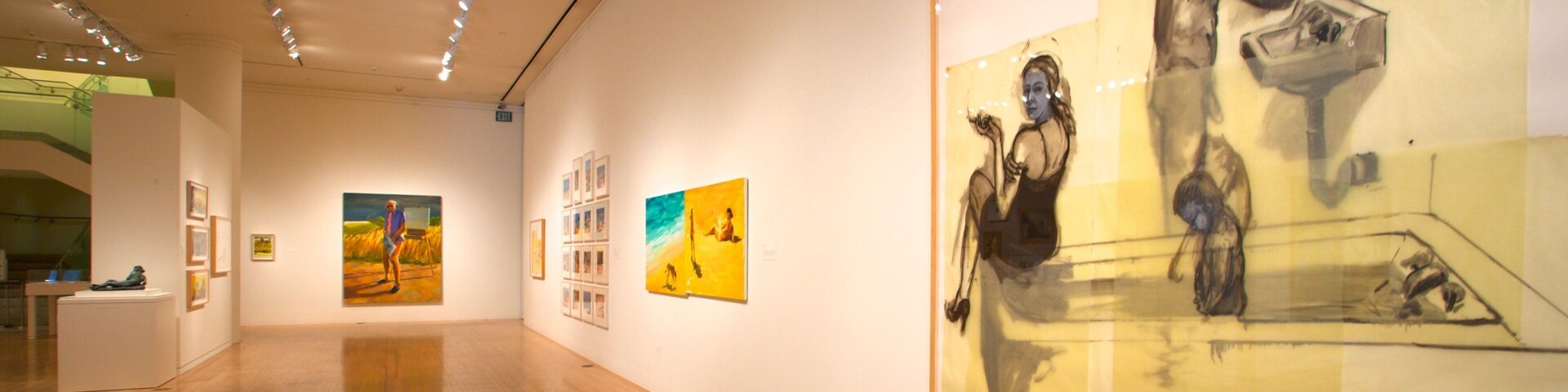 San Jose Museum of Art caracterizando arte e vistas internas