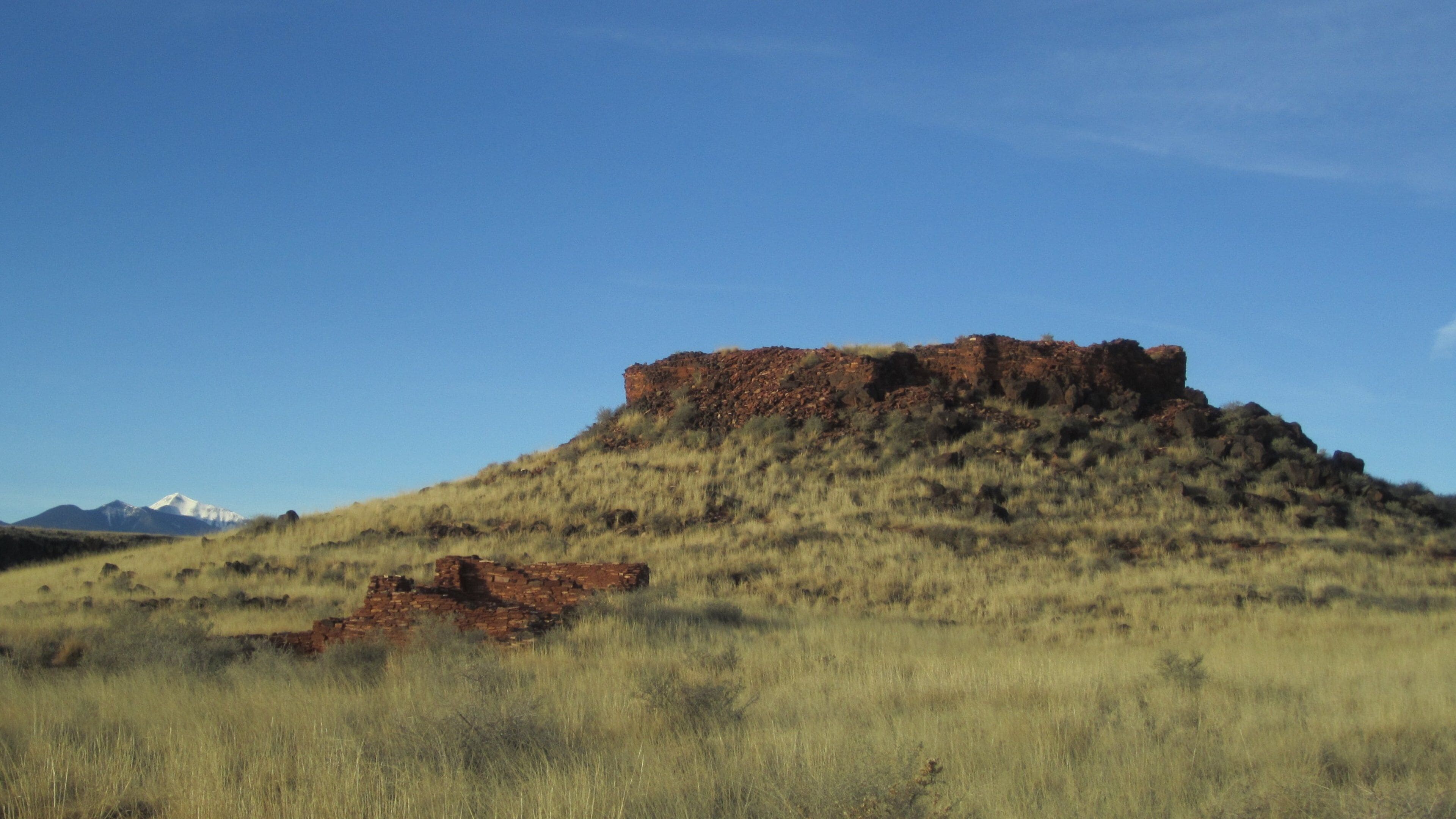 Wupatki nasjonalmonument fasiliteter samt rolig landskap