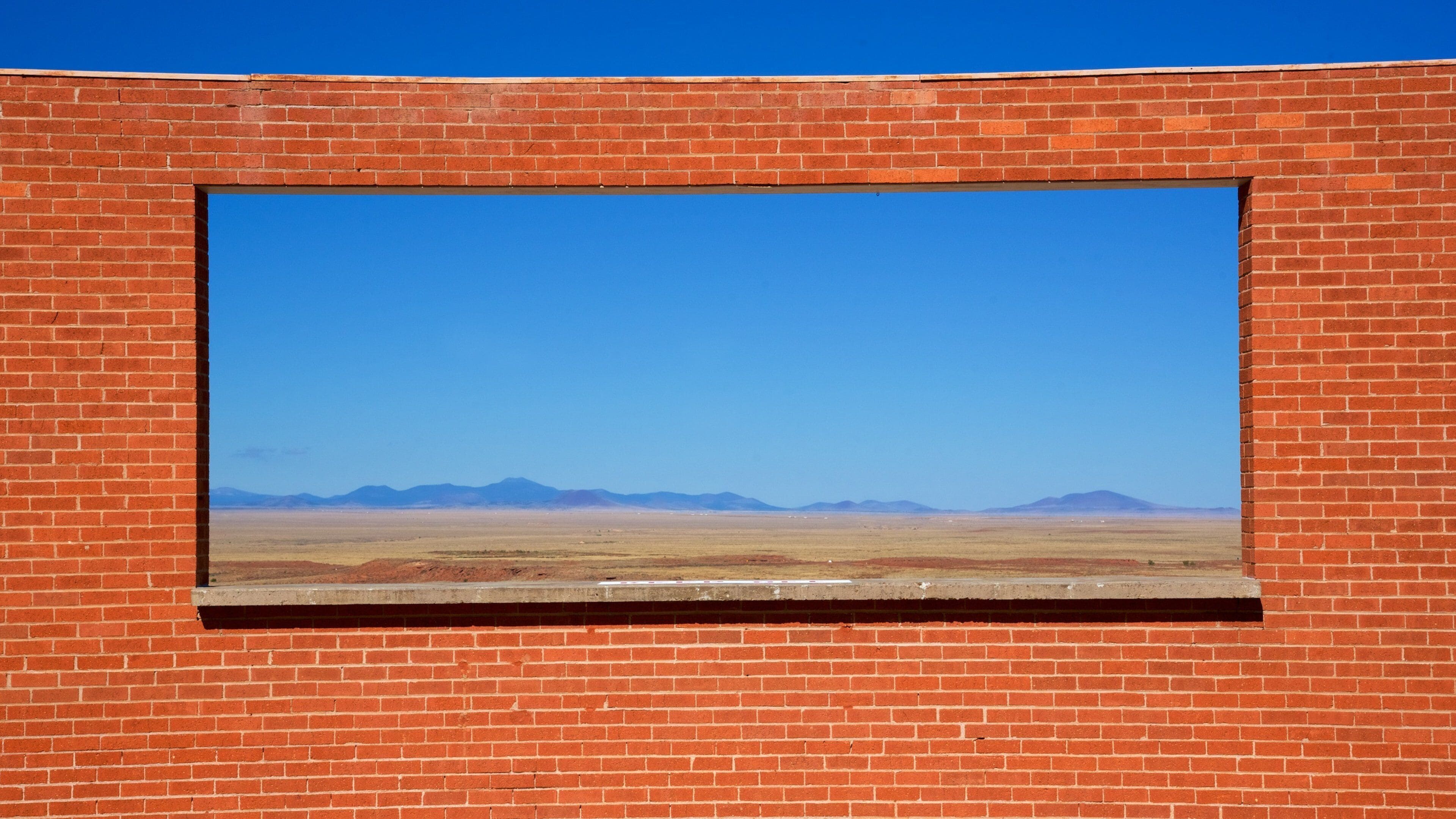 Meteor Crater showing tranquil scenes, landscape views and desert views