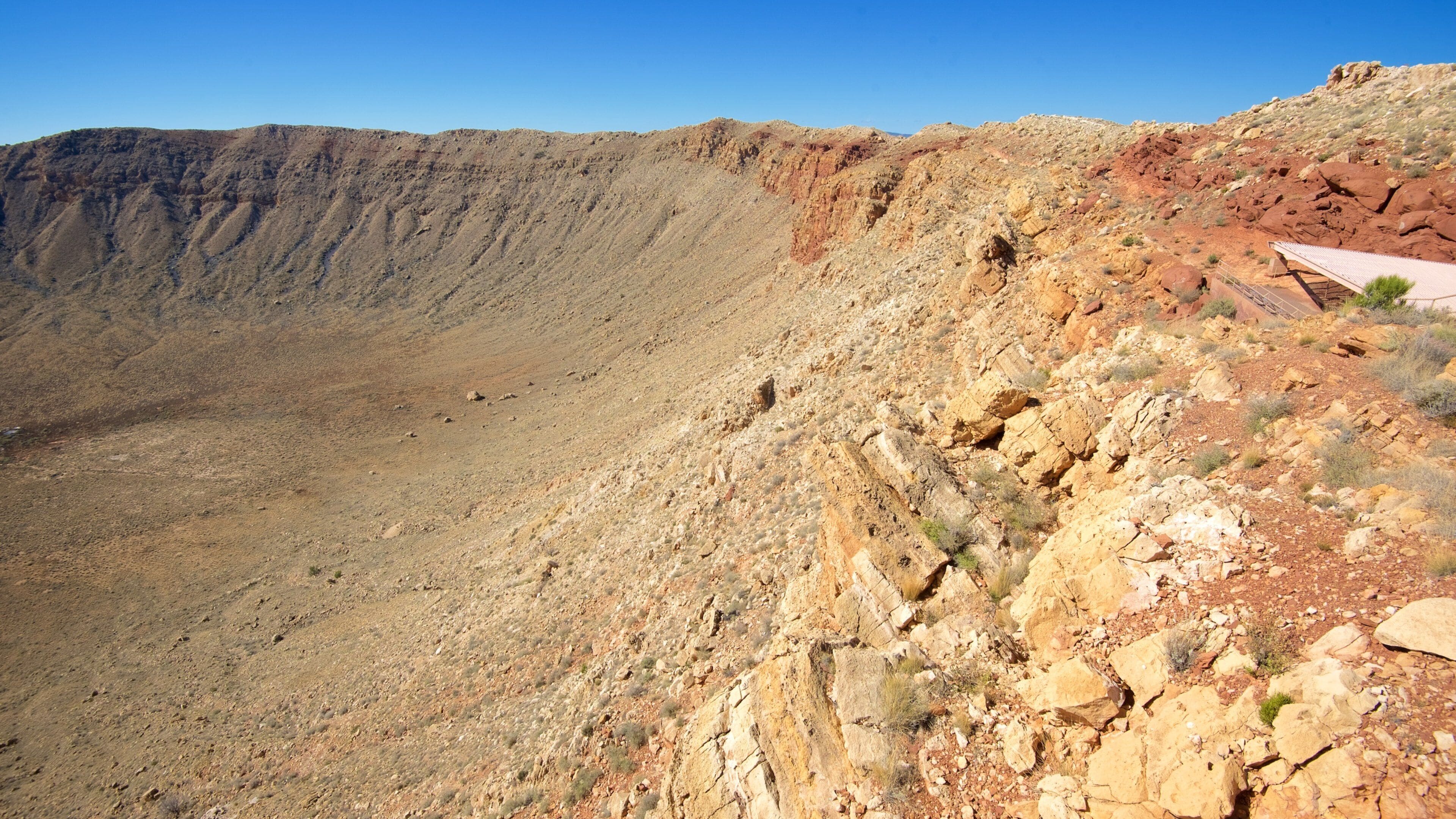 Meteor Crater featuring desert views and tranquil scenes