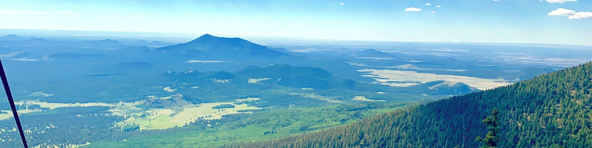 Gorgeous views from 11,500ft. Skylift at Snowbowl will take you all the way to the top. 20 minute ride one way. Well worth the trip!