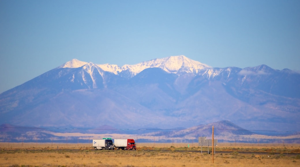 Humphreys Peak which includes desert views, mountains and tranquil scenes