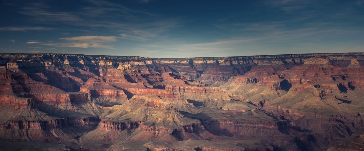 Sunset over the Grand Canyon from one of the most popular sunset viewpoints