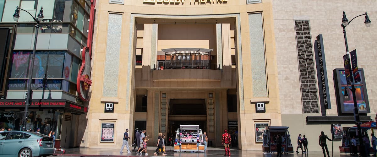 Dolby Theater which includes street scenes and signage