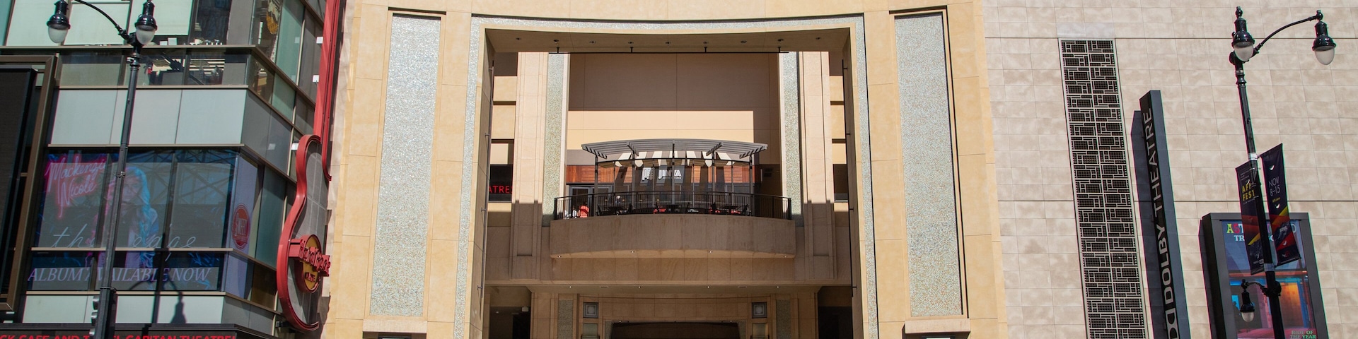 Dolby Theater which includes street scenes and signage