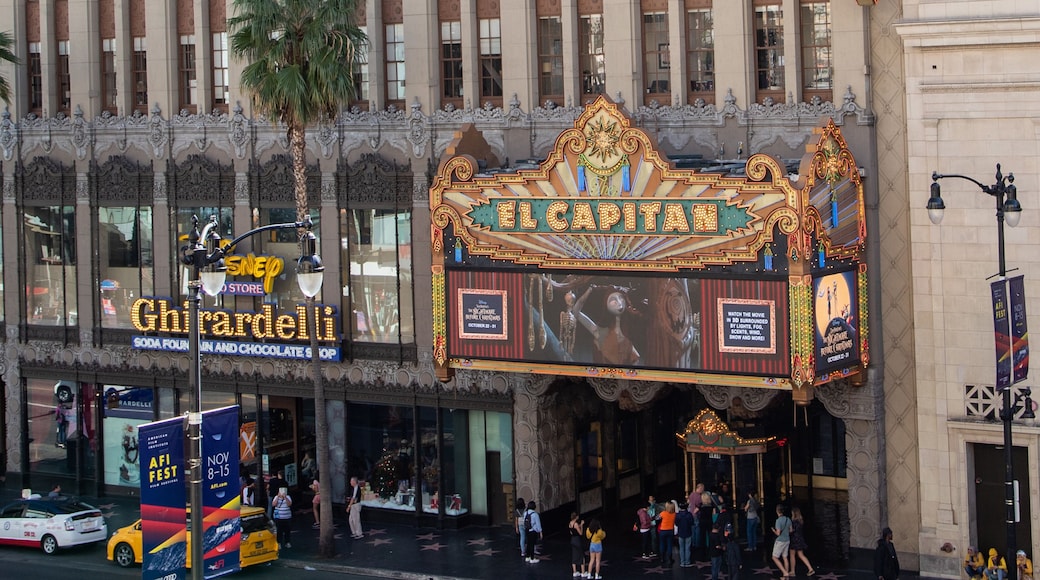 Dolby Theater featuring signage