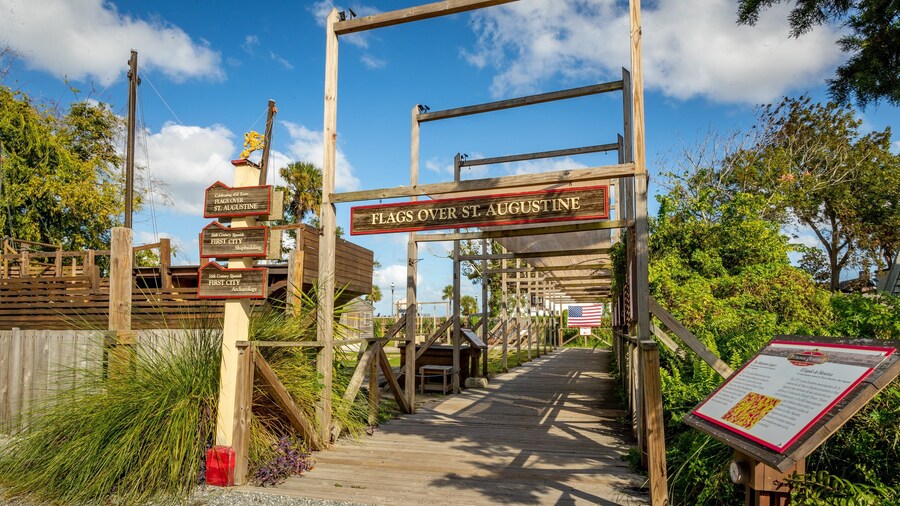 Colonial Quarter Museum featuring heritage elements and signage