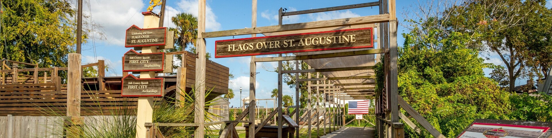 Colonial Quarter Museum featuring heritage elements and signage