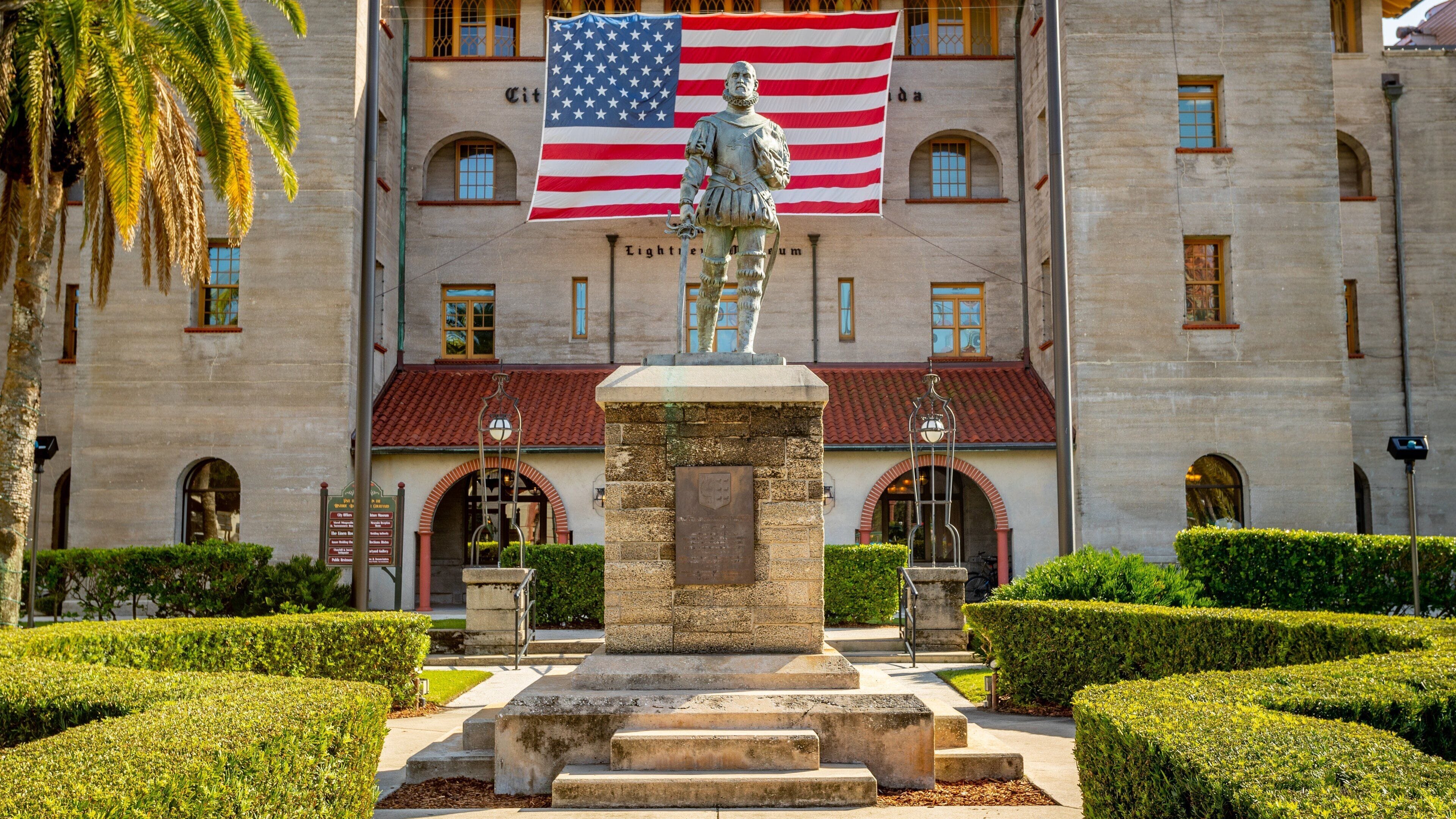 Lightner Museum which includes a statue or sculpture and heritage elements