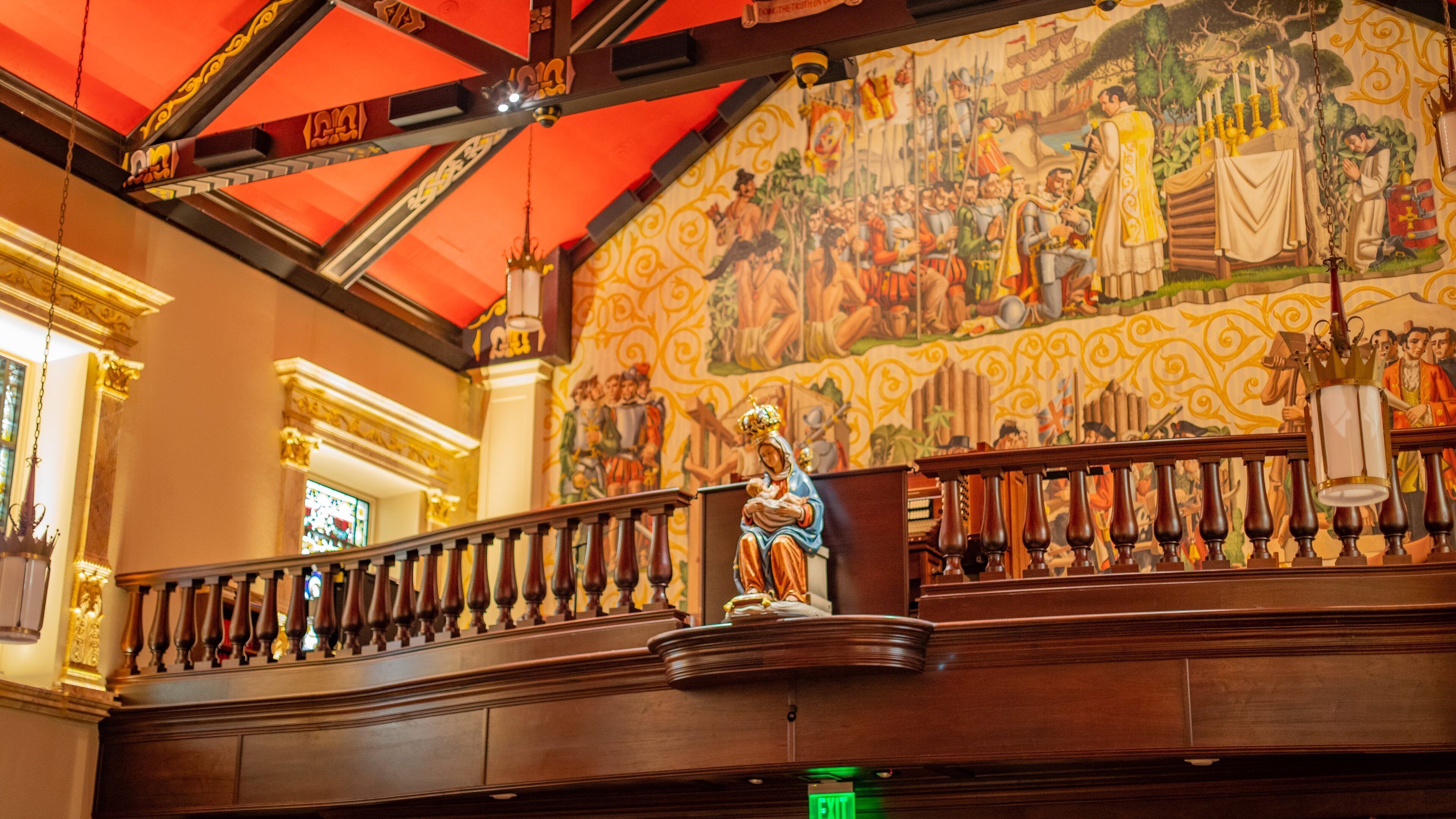 Cathedral Basilica of St. Augustine showing religious aspects, a church or cathedral and interior views