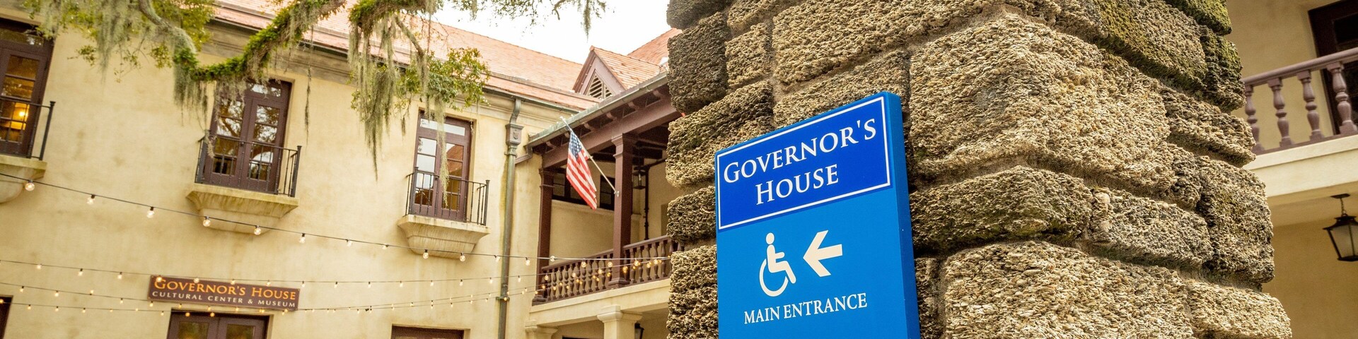 Government House featuring signage and heritage elements