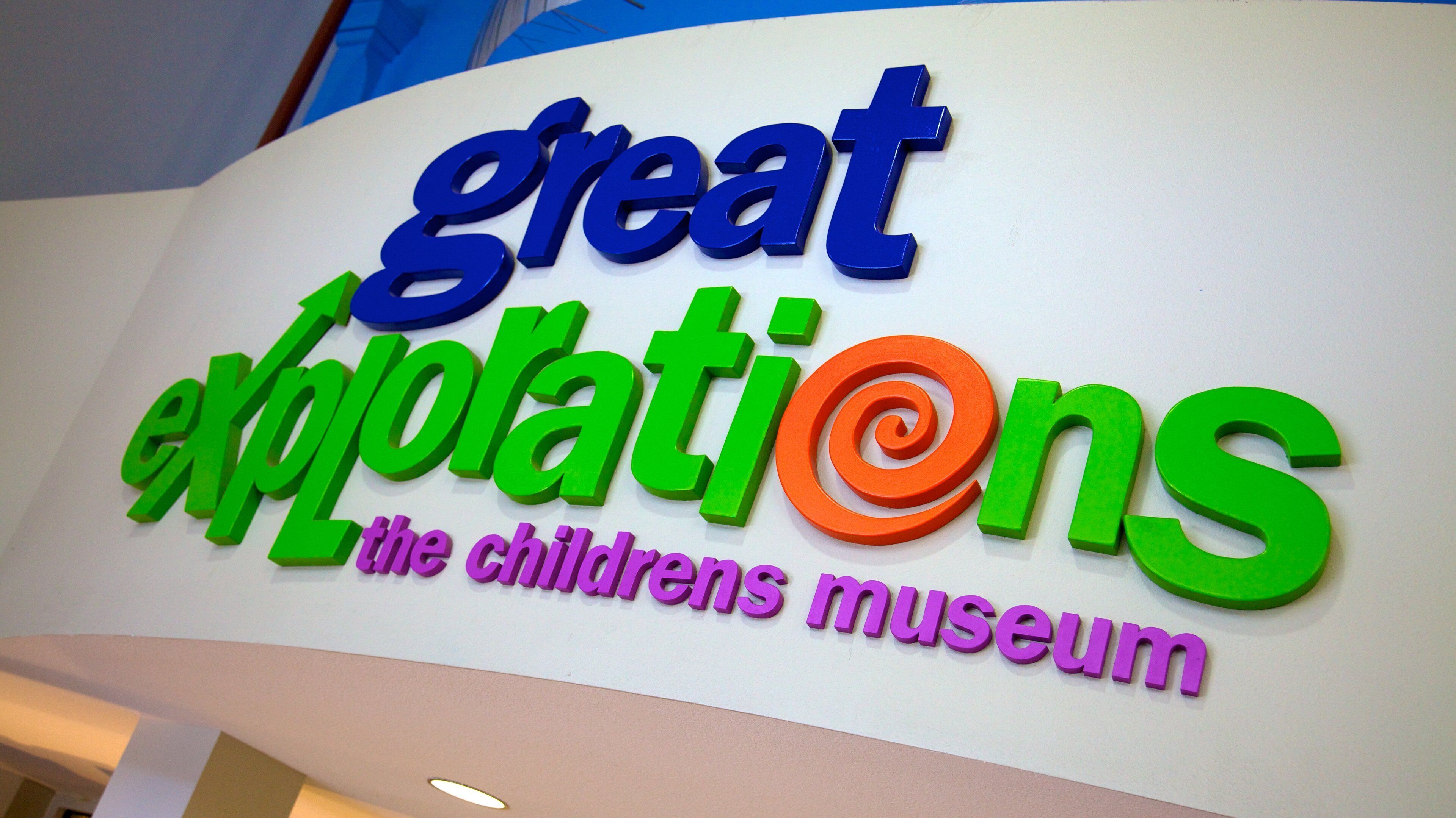 Great Explorations Children\'s Museum montrant signalisation