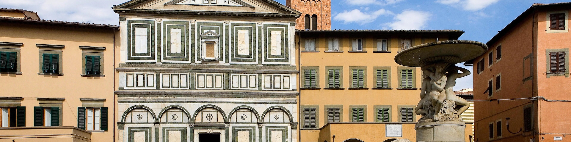 Italy Tuscany Empoli Farinata degli Uberti Square Collegiate of St Andrea