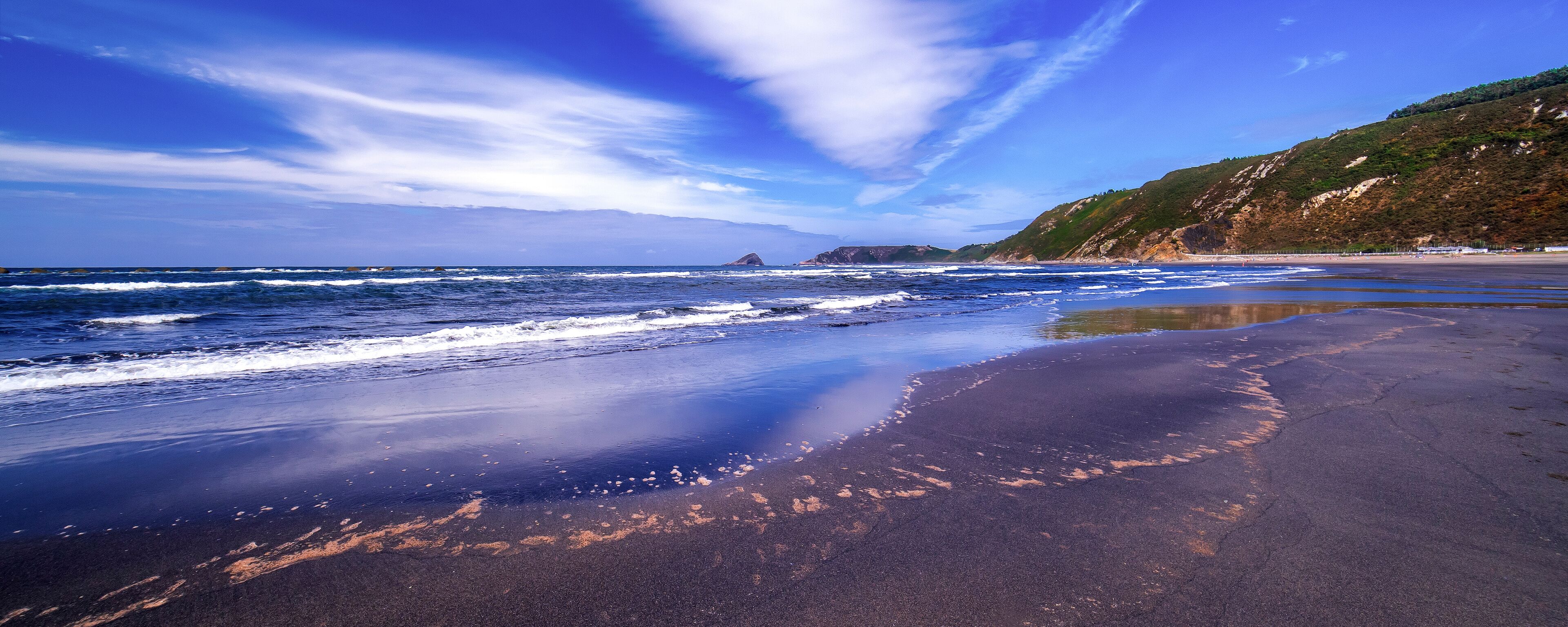 Beach of Los Quebrantos, Cantabrian Sea, San Juan de la Arena, Soto del Barco, Principado de Asturias, Spain, Europe