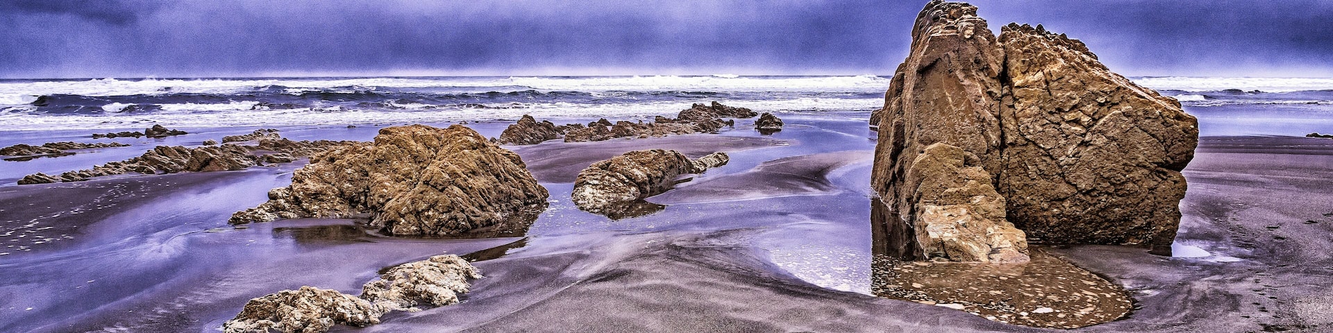 Beach of Los Quebrantos, Cantabrian Sea, San Juan de la Arena, Soto del Barco, Principado de Asturias, Spain, Europe