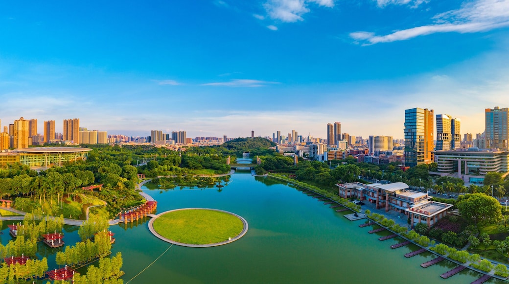 Urban Environment of Qiandeng Lake Park, Foshan City, Guangdong Province, China