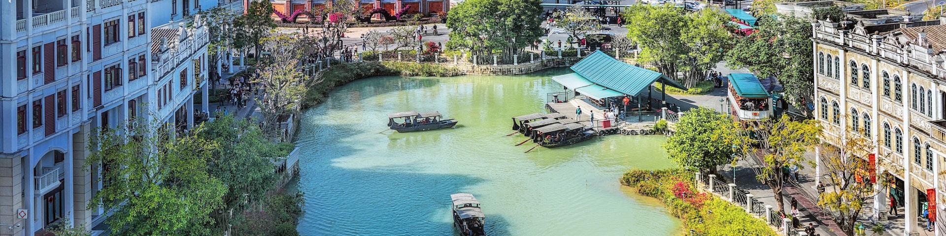 Jiangmen city, Kaiping, Guangdong, China. Chikan Ancient Town was built in 1649, designated as a National Historic and Cultural town, example of the quaint architectural style and folk customs.