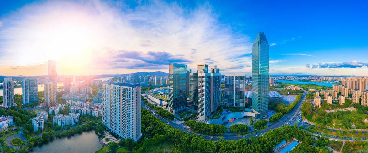 中国广东省惠州市城市风光